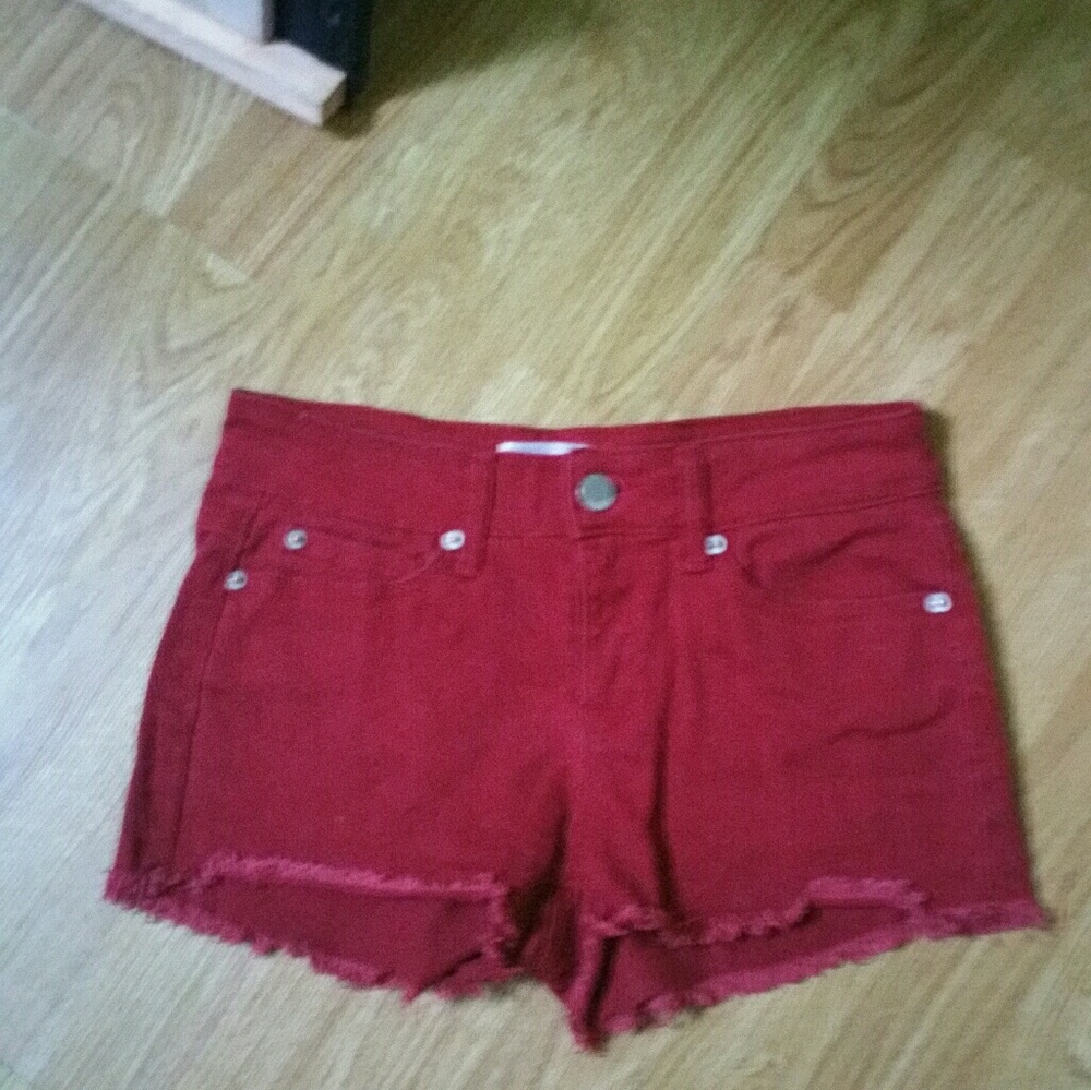 No Boundaries new maroon high-rise short